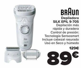 Carrefour Braun depiladora silk epil 9-705 oferta