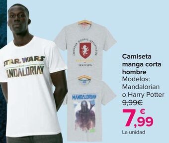 Carrefour Camiseta manga corta hombre oferta