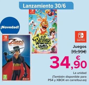 Carrefour Juegos oferta