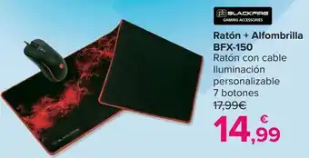 Carrefour Ratón + alfombrilla bfx-150 oferta