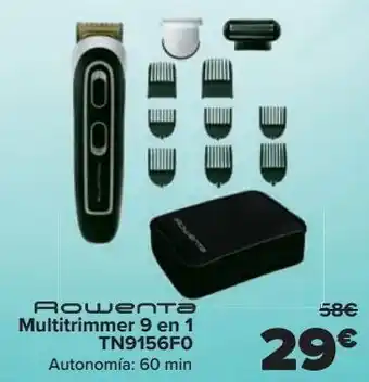 Carrefour Rowenta multitrimmer 9 en 1 tn9155f0 oferta
