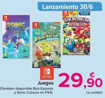 Carrefour Juegos oferta