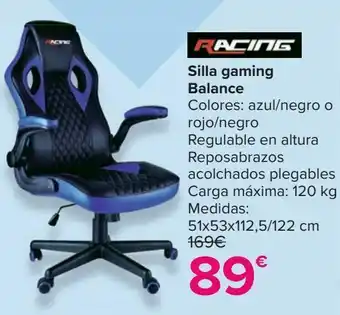 Carrefour Silla gaming balance oferta