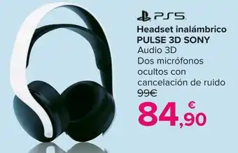 Carrefour Ps5 headset inalámbrico pulse 3d sony oferta
