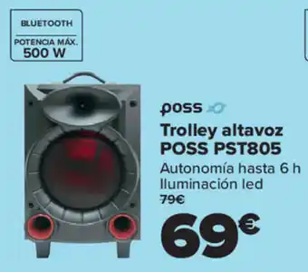 Carrefour Poss trolley altavoz poss pst805 oferta