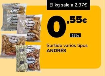 Supeco Surtido varios tipos andrés oferta