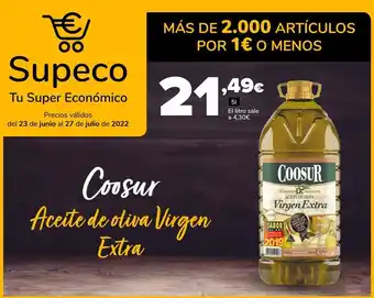 Supeco Coosur aceite de oliva virgen extra oferta