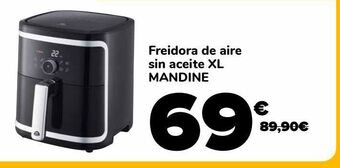 Freidora de aire sin aceite xl mandine