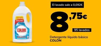 Supeco Detergente líquido básico colón oferta
