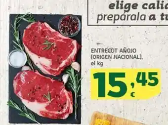 HiperDino Entrecot añojo (origen nacional), el kg oferta