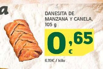 HiperDino Danesita de manzana y canela, 105 g oferta