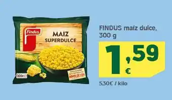 HiperDino Findus maíz dulce, 300 g oferta