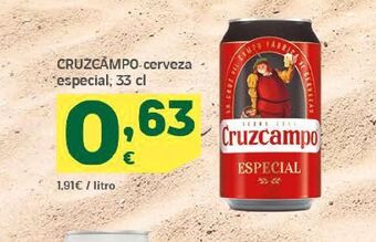 HiperDino Cerveza cruzcampo oferta