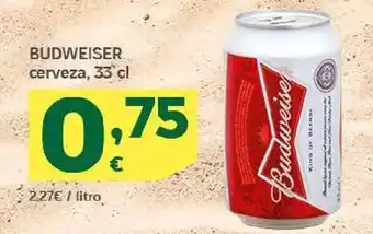 HiperDino Cerveza australiana budweiser oferta