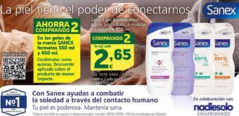 HiperDino Gel de baño sanex oferta