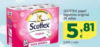 HiperDino Papel higiénico scottex oferta