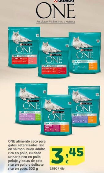 HiperDino Comida para gatos one oferta