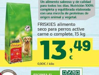 HiperDino Comida para perros friskies oferta