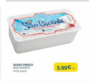 Supermercados La Despensa Queso Fresco San Vicente oferta