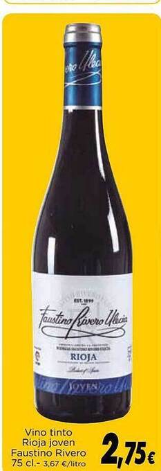 Proxi Vino Tinto Rioja Joven Faustino Rivero oferta