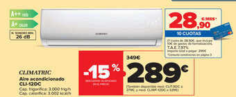 Carrefour Climatric Aire acondicionado CLI-12DC oferta