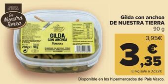 Carrefour Gilda con anchoa de nuestra tierra oferta