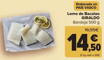 Carrefour Lomo de bacalao giraldo oferta
