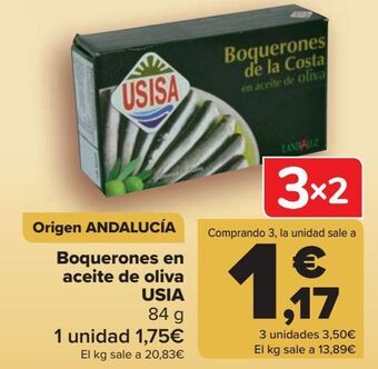 Carrefour Boquerones en aceite de oliva usia oferta