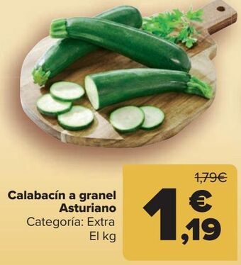 Carrefour Calabacín a granel asturiano oferta