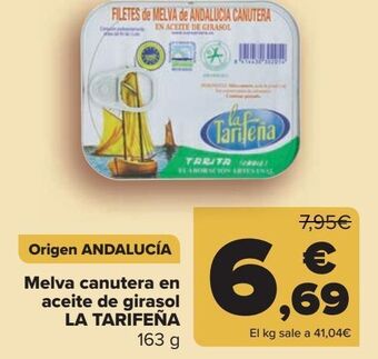 Carrefour Melva canutera en aceite de girasol la tarifeña oferta