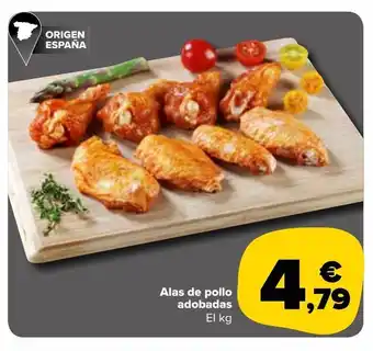 Carrefour Market Alas de pollo adobadas el kg oferta