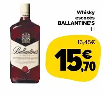 Carrefour Market Whisky escocés ballantine's 1 l oferta
