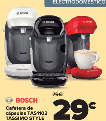 Carrefour Bosch Cafetera de cápsulas TAS1102 Tassimo Style oferta