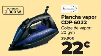 Carrefour Plancha vapor CDP - 6022 20g/m 2.300 W oferta