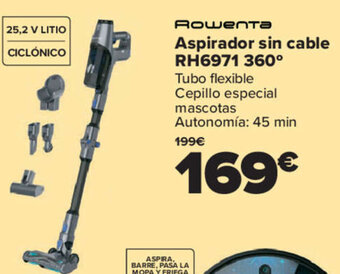 Carrefour Rowenta Aspirador sin cable RH6971 360° oferta