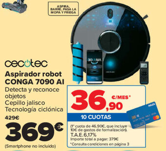 Carrefour Cecotec Aspirador robot Conga 7090 Al oferta