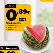 Supeco Sandía rayada oferta