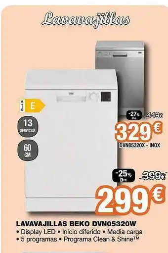 Expert Lavavajillas Beko Dvn05320w oferta
