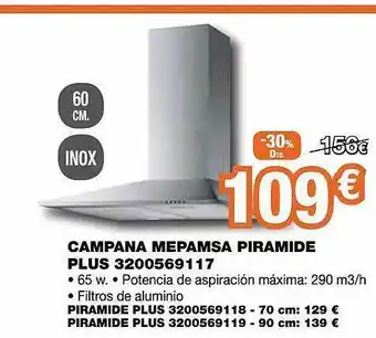 Expert Campana Mepamsa Piramide Plus oferta