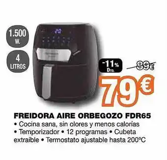 Expert Freidora Aire Orbegozo Fdr65 oferta