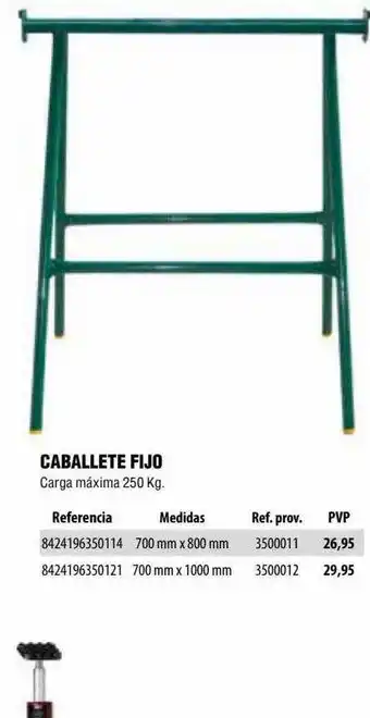 Optimus Caballete Fijo oferta