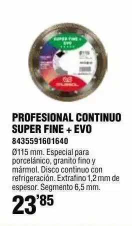 Optimus Profesional Continuo Super Fine + Evo oferta