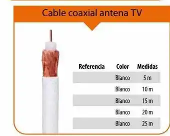 Optimus Cable Coaxial Antena Tv oferta