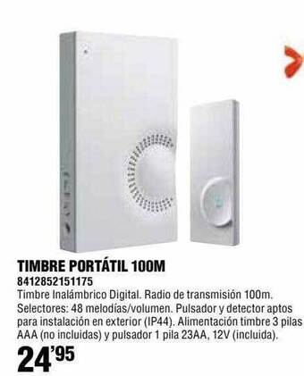 Optimus Timbre Portátil 100m oferta