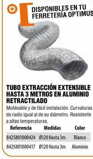 Optimus Tubo Extraccióṅ Extensible Hasta 3 Metros En Aluminio Retractilado oferta