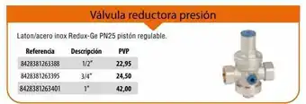 Optimus Válvula Reductora Presión oferta