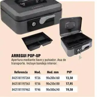 Optimus Arregui Pop-up oferta