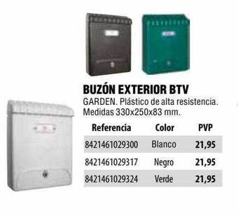 Optimus Buzón Exterior Btv oferta