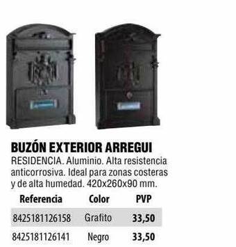 Optimus Buzón Exterior Arregui oferta