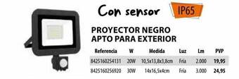 Optimus Proyector Negro Apto Para Exterior oferta